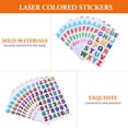 thumbnail image 3 of 80 Sheets Glitter Number Alphabet Letter Stickers DIY Scrapbook Adhesive Sticker, 3 of 6