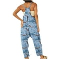 thumbnail image 5 of Cyber&Monday Deals Dyegold Jumpsuits for Women Casual, V Neck Sleeveless Jumpsuit Rompers for Women Casual Floral Print Baggy Trousers Rompers ​Spaghetti Strap Loose Rompers, 5 of 5