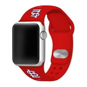 Saint Louis Cardinals Silicone Apple Watch Band 42mm/40mm Red - MLB Watch Band