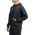 thumbnail image 3 of Sudadera con capucha Champion Powerblend Fleece a rayas para hombre, 3 of 7