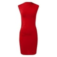 thumbnail image 5 of formal Gowns and Evening Dresses Wedding Guest Dresses Summer Mini Dress Bodycon Ruched Neck Sleeveless Work formal Party Wedding Guest Dress, 5 of 6