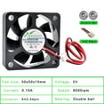 thumbnail image 3 of ACP5015 5cm 50mm fan 50x50x15mm DC5V 12V 24V 2pin Cooling fan for chassis power supply charger inverter, 3 of 7