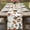 Beige, variant on Table Runner 108 Inches Long for Kitchen Dining, Green Spring Floral Dresser Scarf Farmhouse, Dining Table Decorations for Wedding/Parties, Summer Botanical Vintage Birds 13 x 108 In