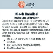 Merkur 20C Long Handle Black Double Edge Safety Razor
