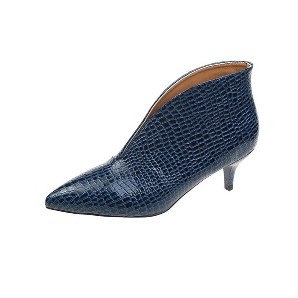 Zapatos de tacón de charol de serpiente para mujer Gao Jinjia LED