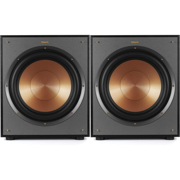 Par de subwoofers Klipsch R-120SW de 200 W con woofer IMG de cobre hilado