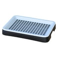 thumbnail image 6 of CarpNettore Rabbit Litter Tray Rabbit Toilet Portable with Grate Double Layer Guinea Pig Litter Pan Bunny Potty for Small Animals Ferrets Black White, 6 of 9