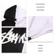 thumbnail image 3 of Sudadera Con Capucha Blanca Y Negra, Manga Larga, Fácil De Combinar, Jersey Y Negro Con Bloques De Color, Elegante Para Fiestas Para Estudiantes, 3 of 7