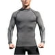 thumbnail image 1 of pstuiky Camisas para hombre de manga larga, Camisa deportiva transpirable de manga larga y cuello redondo para hombre, color liso salir tops xl, 1 of 5