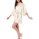 thumbnail image 4 of INSPIRE CHIC Bata de Seda para Mujeres con Mangas 3/4 y Cintura Ajustable XL Color Champagne Claro, 4 of 6