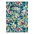 thumbnail image 2 of Unique Loom Bloom Collection Area Rug - Hyacinth (10' x 14' Rectangle Teal/Ivory), 2 of 6