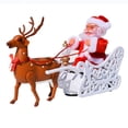 thumbnail image 2 of Vikszoy Car Toys Clearance! Christmas Music Milu Deer Sled Toy Car Get In The Holiday Spirit With This Electric Santa Claus Reindeer Toy Wonderful Christmas Gift To Children, 2 of 4