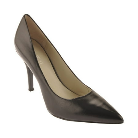 

Nine West Womens Flax Leather Solid Pumps Black 5.5 Medium (B M)