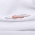 thumbnail image 4 of UIONEN Sterling Silver Ring Set 3 Rose Gold Color Women Engagement Rings Size 7, 4 of 5