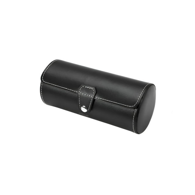 Estuche Cuero De Almacenamiento Para 3 Relojes Organizador