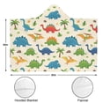 thumbnail image 3 of Wearable Blanket,Colorful Dinosaurs Palm Pattern Hooded Wearable Flannel Blanket for Adults & Teens with Buckle,Winter Poncho Shawl Wrap Cape,60"x80", 3 of 5