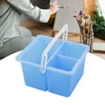 thumbnail image 3 of Lavador de pinceles, lavabo plegable con soporte para bolígrafos, recipiente para pinceles, cubo para lavar Azul, 3 of 9