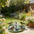 thumbnail image 4 of Solar Hanging Bird Bath Basin with Dual Water Flow Solar Fountain Space-Saving Outdoor Hanging Bird Waterer for Gardens Balconies Weather-Resistant Bird Bath, 4 of 8