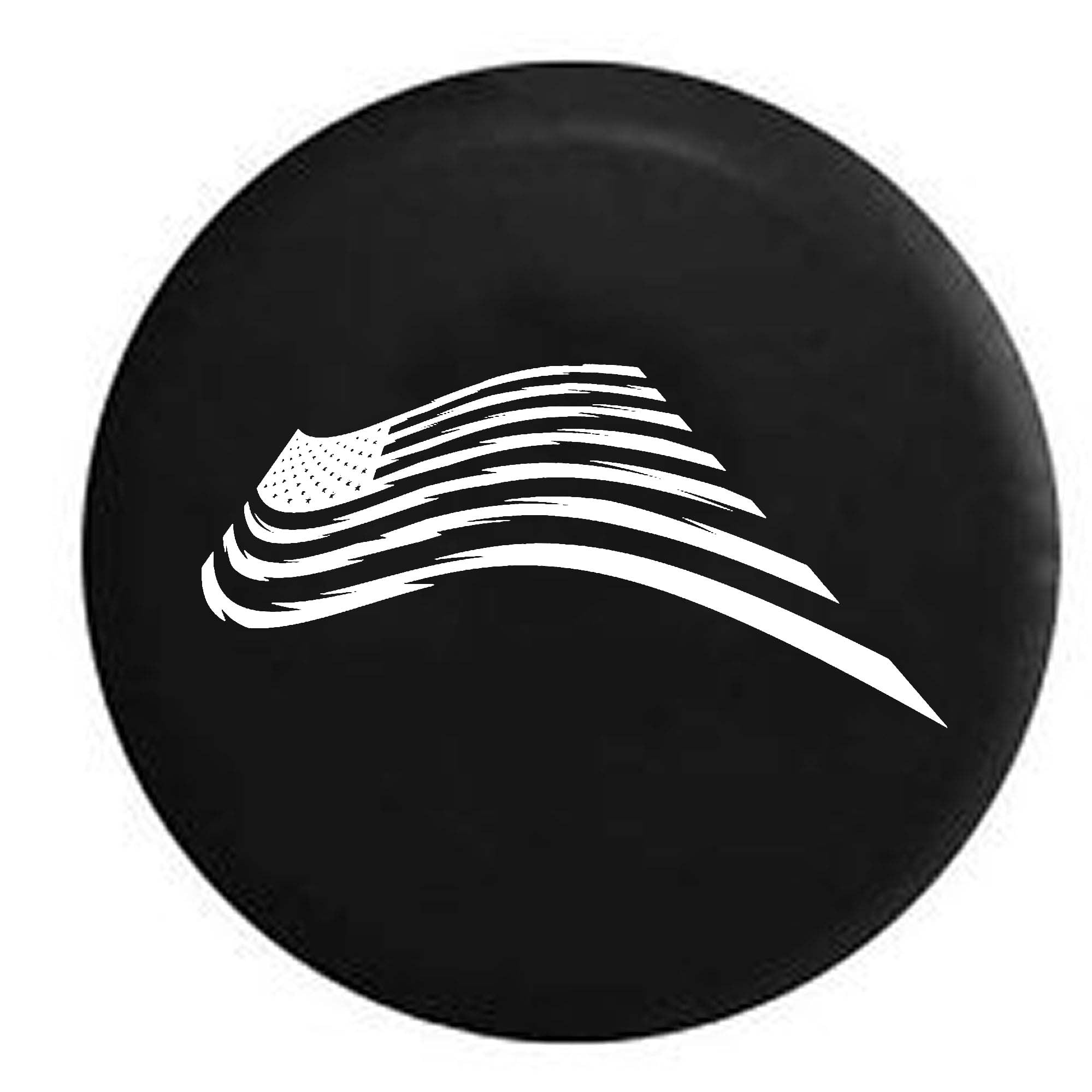 American Flag Waving Stars and Stripes Pride Spare Tire Cover Vinyl