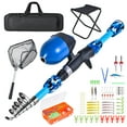 thumbnail image 3 of Storage bag,Net Pole Box Rod And Reel Stool Net Pole Collapsible Stool Net Rod With Reel Combo With Collapsible Pole Box And Huiop Siuke Set Rod Rod Reel Reel Kids, 3 of 7