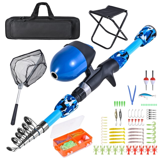 Storage bag,Pole Box And Combo With Collapsible Stool Net Pole Rod And Reel Collapsible Stool Net Rod Rod With Set Rod Rod With Reel Reel Siuke Bosnyyds 1.8m Reel Reel Kids Rod With Reel Eryue