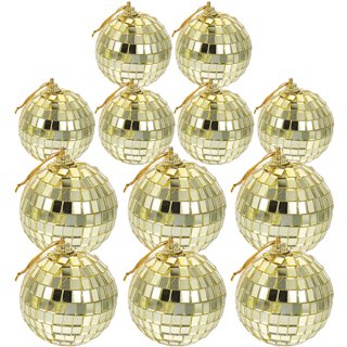 Nvzi 3 pcs 3.2 Inch Disco Ball Mirror Party Christmas Tree