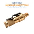 thumbnail image 5 of Flame King 1/4" RV Propane Quick Connect Adapter with Shutoff Valve & Full Flow Plug, 5 of 7