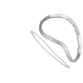 thumbnail image 4 of Curved Thumb Hammered Ring .925 Sterling Silver Band Jewelry Female Male Unisex Size 5, 4 of 4
