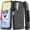 Black, variant on Starshop Samsung Galaxy S26 Plus Case Phone Cover Shockproof Holster With Glass Screen - Blue