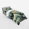 thumbnail image 2 of Ambesonne Ukiyo-e Wave Bedding Set 3 Pcs, Flying Surfers Asian, TwinXL, Navy Blue Ivory Seafoam, 2 of 2