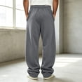 thumbnail image 5 of GERsome Wide Leg Sweatpants with Pockets Men's Open Bottom Pants Drawstring Waist Athletic Sweat Pants, 5 of 8