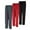 Black,Navy Heather,Red, variant on Mens Pajama Pants 3 Pack – Soft Knit Sleep & Lounge Pants with Pockets, Elastic Waist & Drawstring, Mens Lounge Sleepwear, Up to 3XL