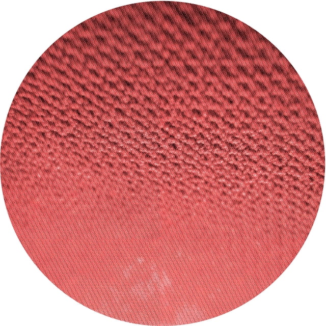 Ahgly Company Tapis d'Intérieur Lavables en Machine, Ronds, Rouges Transitionnels, Ronds de 3'