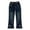 Navy#7, variant on Utoimkio Toddler Baby Girls High Waisted Jeans Wide Leg Denim Pants for Little Girls