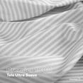 thumbnail image 4 of Juego DE Sábanas Dreamlab Premier 1800 Collection estampadas DE Microfibra Lujo 4 piezas Queen Rayas Gris grafito, 4 of 8