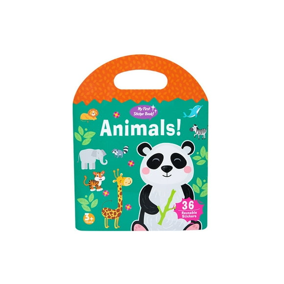 Vogacara Libro de pegatinas de impermeable de dibujos animados para niños, papel de coordinación mano-ojo, libros silenciosos, juguete Juguetes Educativos Animal Vogacara FN011259-02