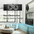 thumbnail image 2 of Comfort Zone 9" Twin Window Fan with Quiet Setting, 3-Speeds, Auto-Locking Expanders, Black, 2 of 7