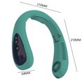 thumbnail image 4 of Ventilador de cuello colgante de enfriamiento de aire de verano portátil Ventilador eléctrico deportivo de 3 velocidades (verde) Tmvgtek Libre de BPA, 4 of 9