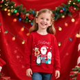 thumbnail image 4 of Kids Christmas Sweatshirt Kids Santa Claus Elk Shirt Xmas Cotton Long Sleeve Tops for 7T, 4 of 8