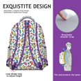 thumbnail image 5 of Geometric Shapes Texture Backpack Bookbag for College University, School Laptop Backpack with Pockets, Durable Daypack as a Gift for Professionals, 5 of 6