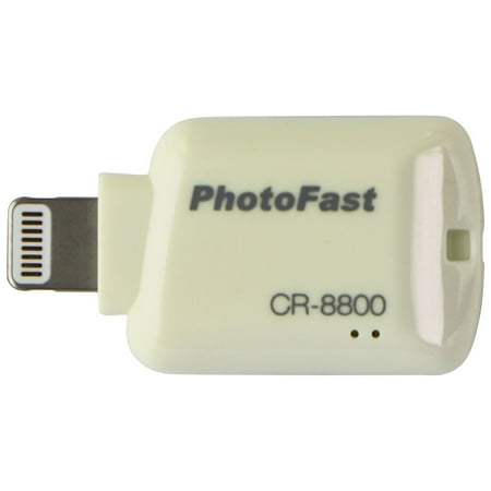 Image of Restored Gigastone iOS Card Reader for Apple iPhone & iPad - White (CR-8800) (Refurbished)