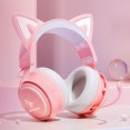 thumbnail image 4 of Over Ear Music Call Auriculares con micrófono Auriculares inalámbricos luminosos para juegos, 4 of 8