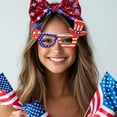 thumbnail image 6 of geerera 4th of July Decorations,Independence Day Themed Party Decoration Glasses,Dress Up With Letters Hat Flag Glasses Frame, Party Supplies For Independence Day USA Veterans Memorial Day, 6 of 6