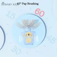 thumbnail image 4 of Nuevo cepillo de dientes Manual inteligente en forma de U de 360 grados para niños, cepillo de dientes con patrón de dibujos animados para niños de 2 a 12 años con cabezal de silicona suave, 4 of 5