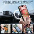 thumbnail image 3 of Magnetic Case for iPhone 12 Pro Max, Support Car Mount, Compatible with Magsafe, with Built-in Invisible Kickstand, Slim Hybrid Shockproof Protective Phone Cover for iPhone 12 Pro Max, Darkgreen, 3 of 8