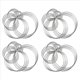 thumbnail image 1 of 80 Piezas de Metal Atrapasueños Anillos Aros Anillos de Plata Artesanales de Acero para Manualidades, Macramé Proyectos de Bricolaje en 5 Tamaños, 1 of 6