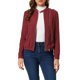 thumbnail image 1 of Chaqueta de moto ligera con cuello alzado y cierre para mujer INSPIRE CHIC L Burdeos, 1 of 8