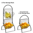 thumbnail image 3 of Sorbus 2-Tier Fruit Holder Stand Wire Basket Storage. Also Great Vegetables, Toiletries, Household Items for Kitchen, Bathroom Organization (Black), 3 of 6