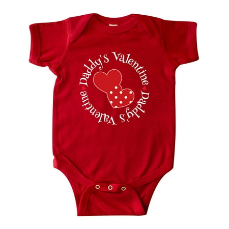 

Inktastic Daddys Valentine Girl Heart Gift Baby Girl Bodysuit