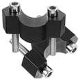 thumbnail image 1 of BESTYASH 1Par Adaptador De Manillar De Metal Negro Con Ajustable Para Motocicleta, 1 of 6